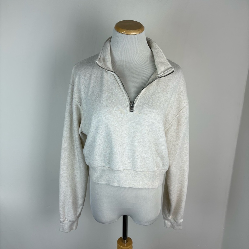 Aritzia Tna AIRY FLEECE PERFECT 1/4 ZIP SWEATSHIRT